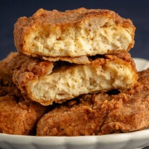 inside texture of tofu fried chicken cutlet