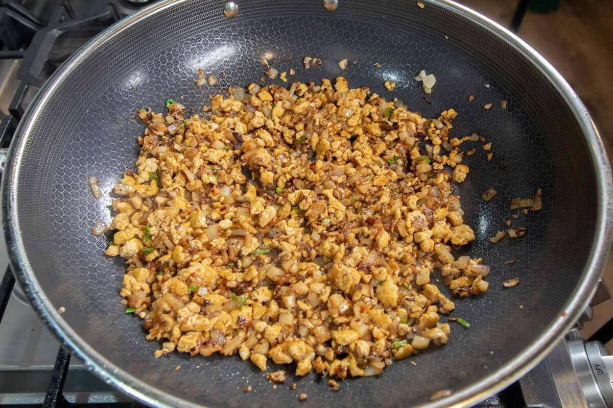 finished tofu filling