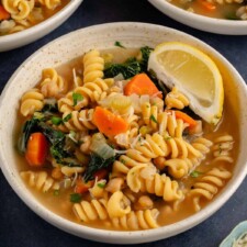 Vegan Chickpea Noodle Soup