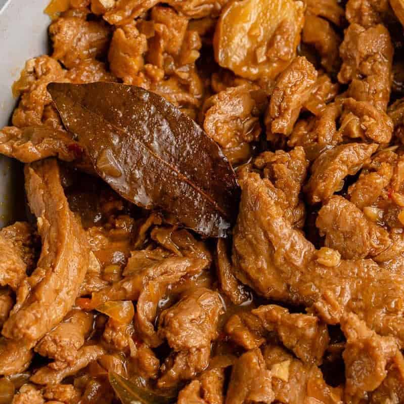 Vegan Filipino coconut milk adobo