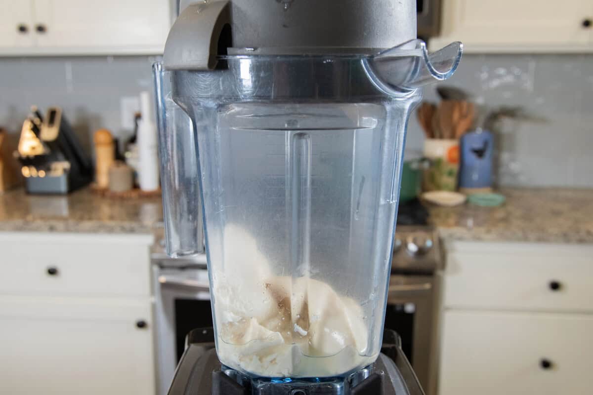 tofu in a blender