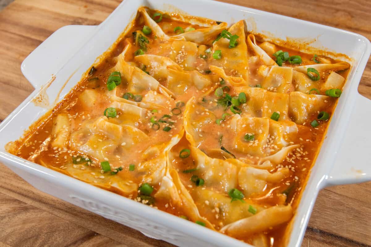 finished red curry dumpling bake