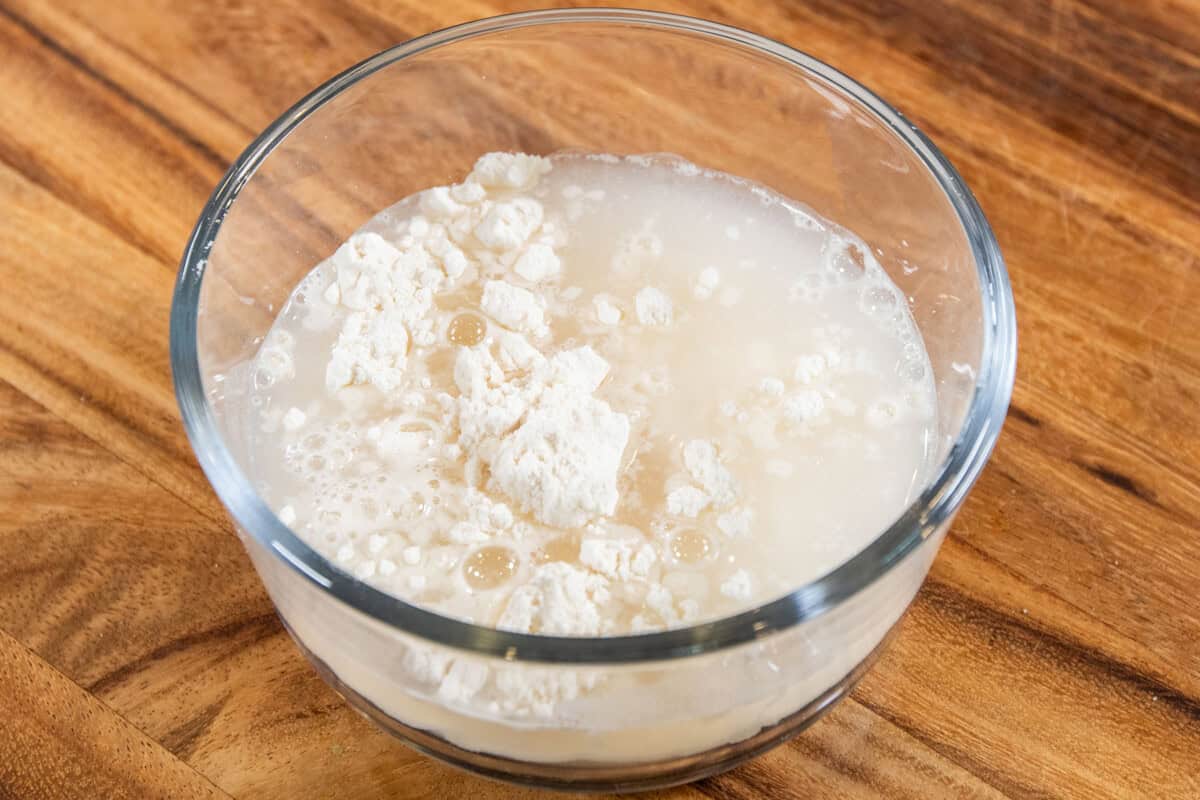 ingredients for paste in small container