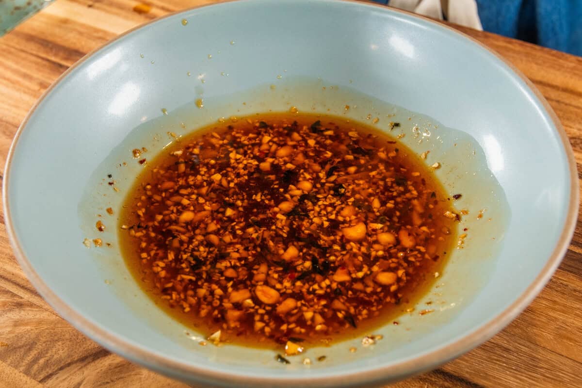 mixed sauce in large bowl