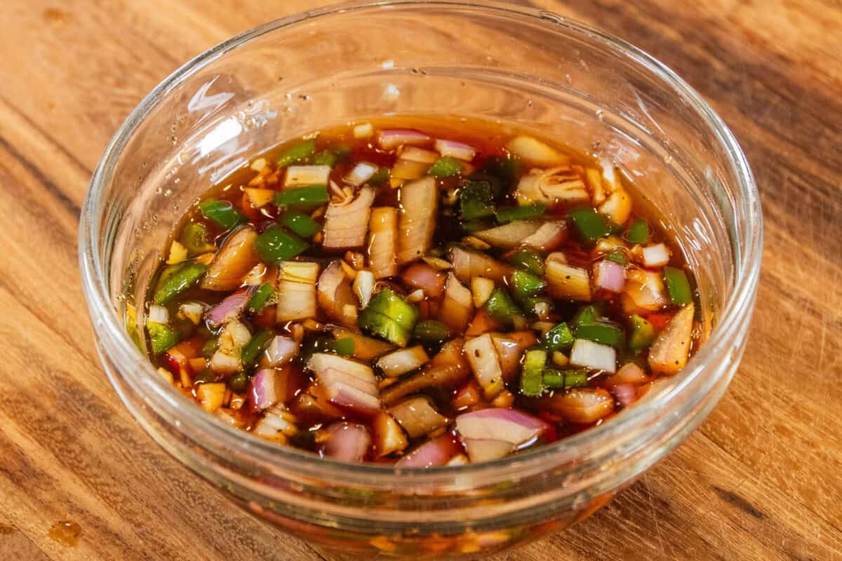 sawsawan in small bowl