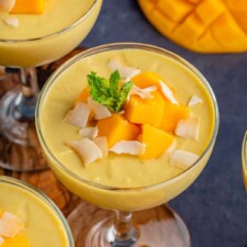 Vegan Mango Posset (Easy No-Bake Dessert)