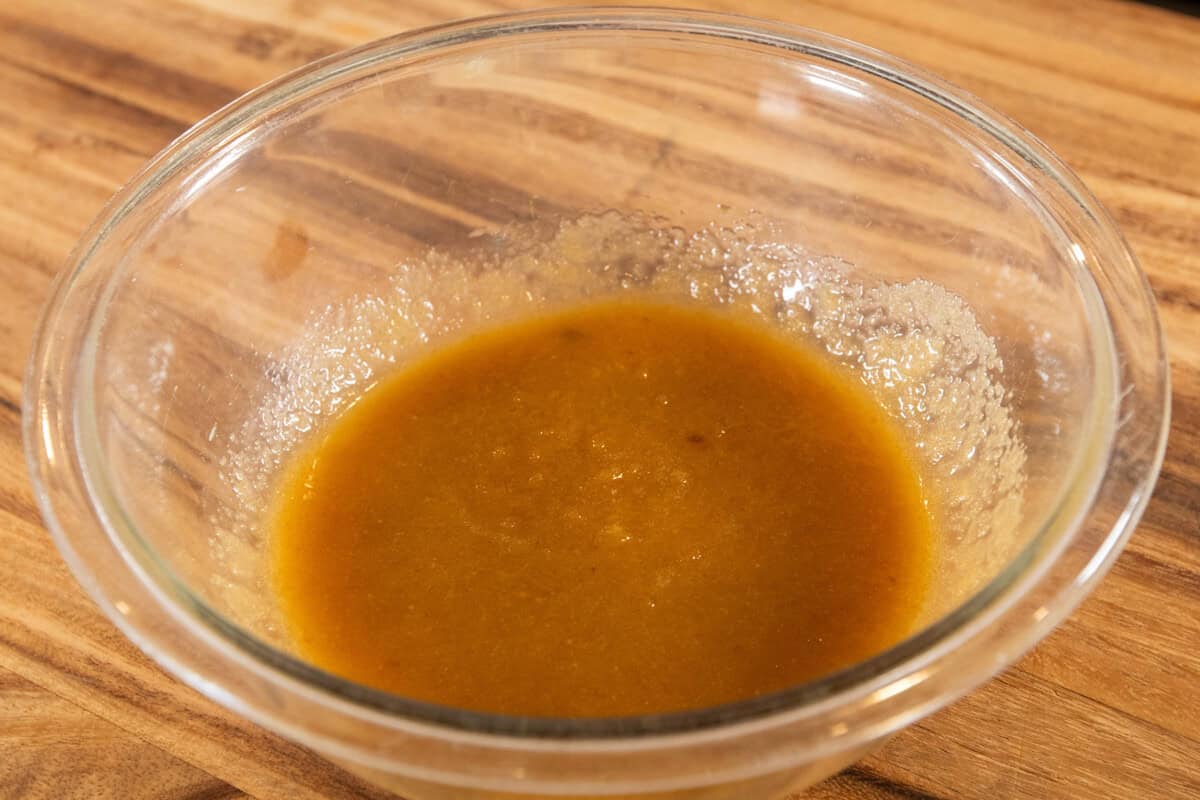 wet ingredients in a bowl