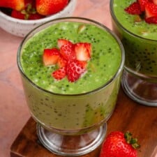 Strawberry Matcha Sago